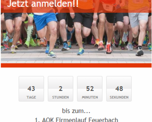 Der Countdown läuft!