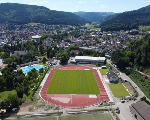 Haslach im Kinzigtal von oben.